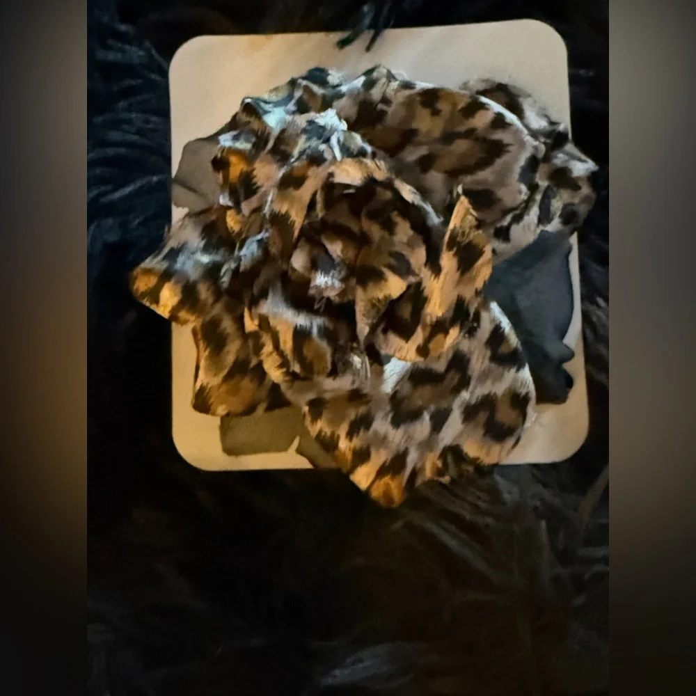 Leopard Print Hair Bow/Brooch